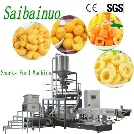 Produktionsanlæg for puffesnack