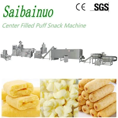 Kernefyldning Puff Snack Food Ekstruder Maskiningeniør Installation