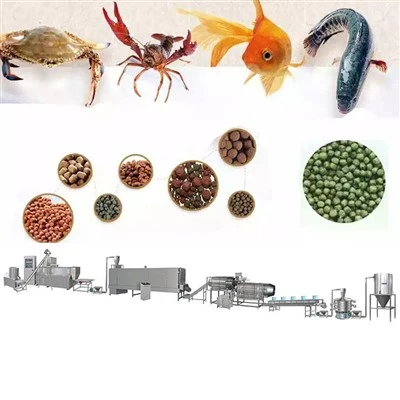 Automatisk fiskemadsmaskine proceslinje