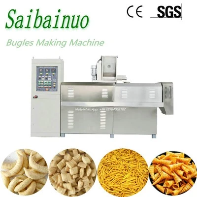 Bugles   Fried   Corn   Chips   Extruder   Making   Machine