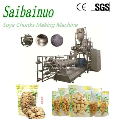 Soya Chunks Manufacturing Extruder Machine